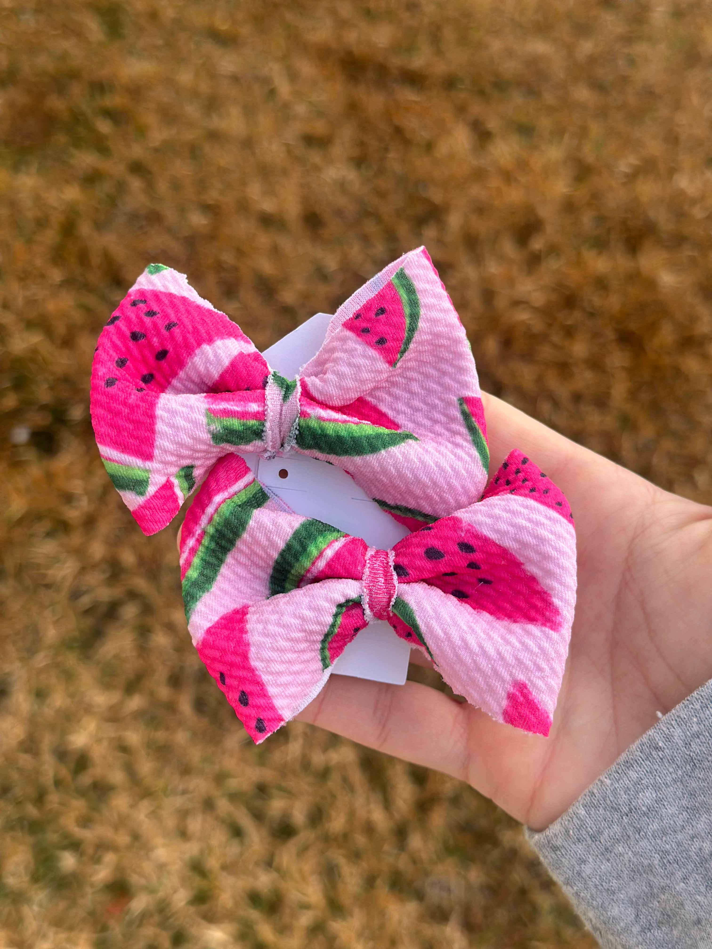 Piggy Bows- Watermelon