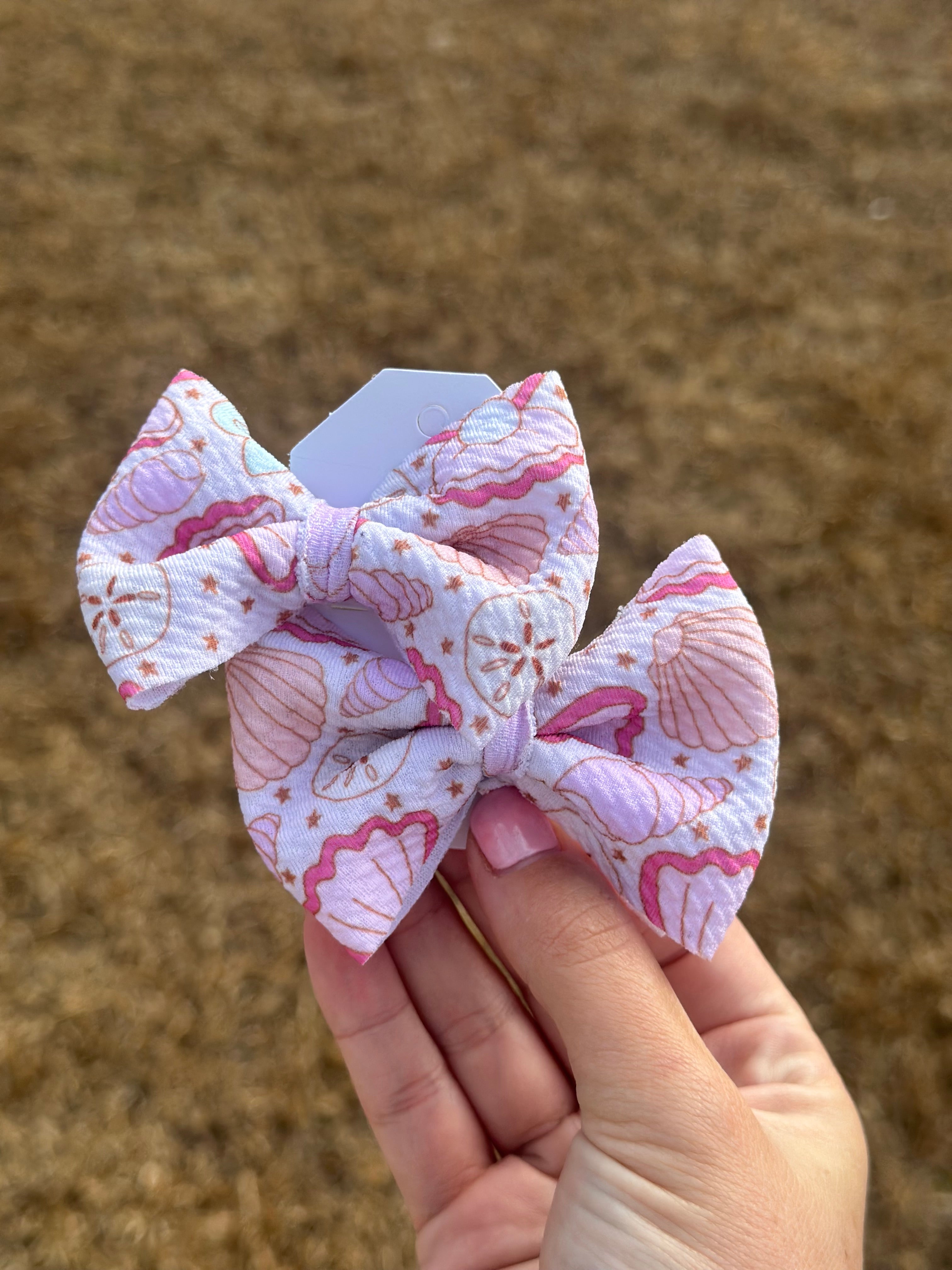 Piggy Bows- Seashells