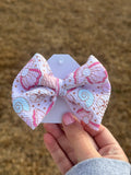 4" Bow- Seashells